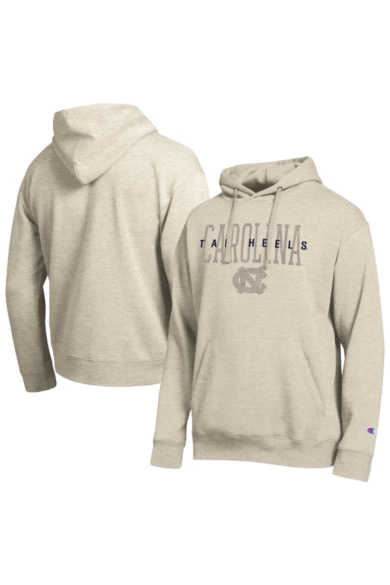 Men's Champion  Oatmeal North Carolina Tar Heels All-Star Neutral Stack Hoodie, Main, color, Oatmeal