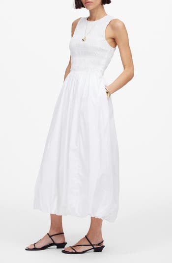 The Melody Bubble Hem Smocked Midi Dress
