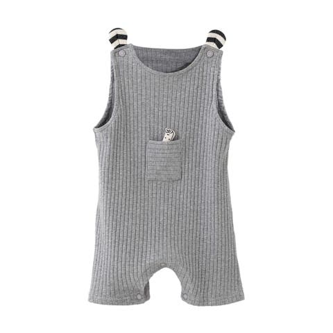 Rib Pocket Romper