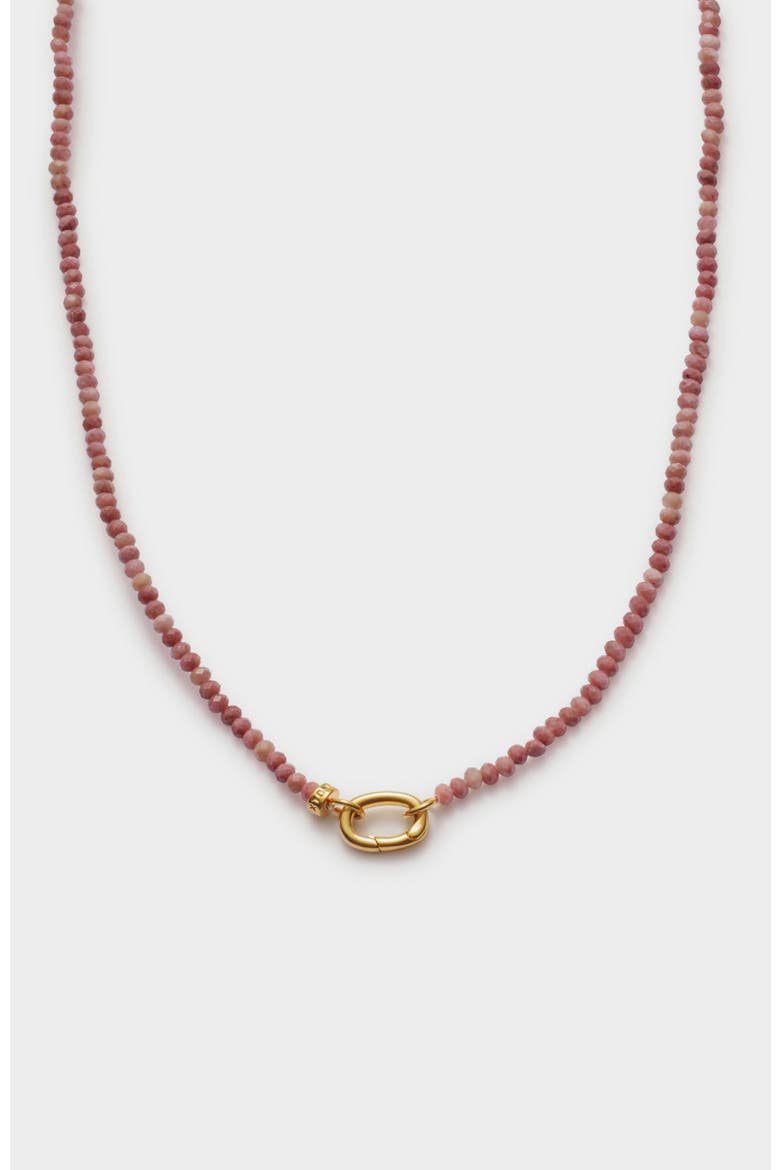 Rhodochrosite Necklace, Main, color, Gold