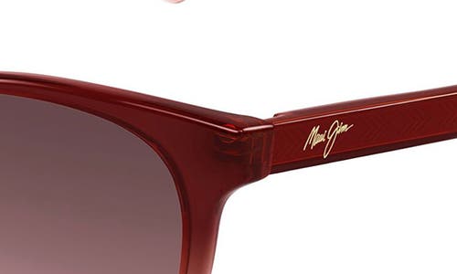 Maui Jim Lonomea 52mm Polarized Cat Eye Sunglasses In Pink