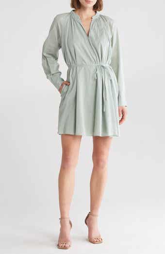 Rebecca Taylor Long Sleeve Cotton Shift Dress
