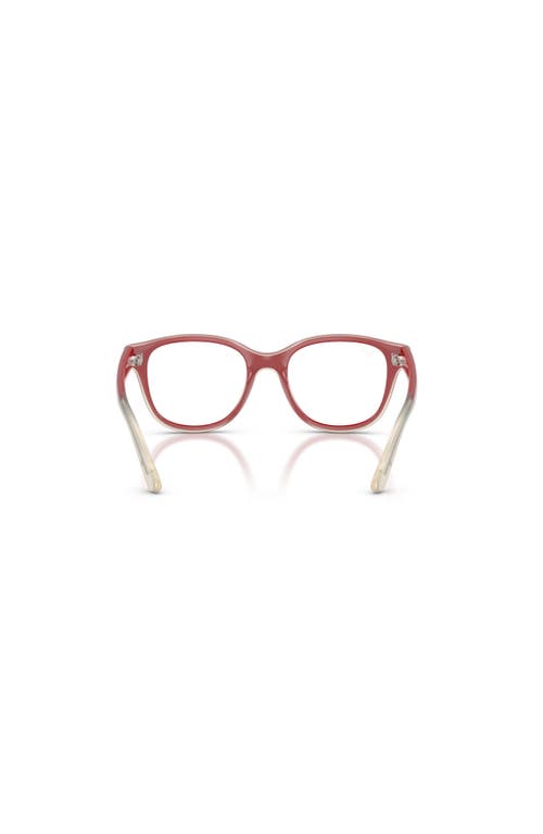 Ray Ban Ray-ban 44mm Square Optical Glasses In Red