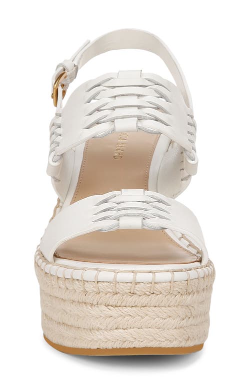 Veronica Beard Riya Slingback Espadrille Platform Wedge Sandal In Coconut
