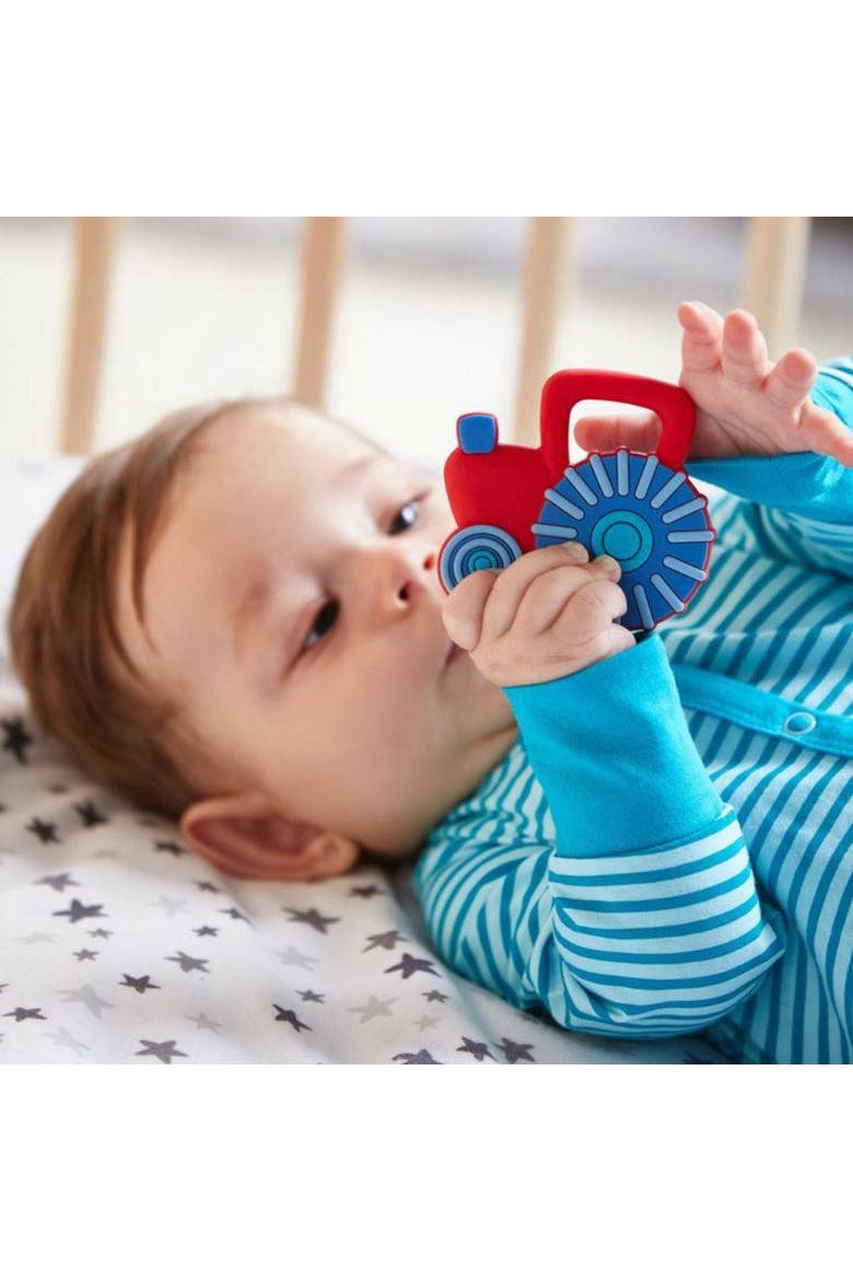 Tractor Silicone Teether, Alternate, color, Multi