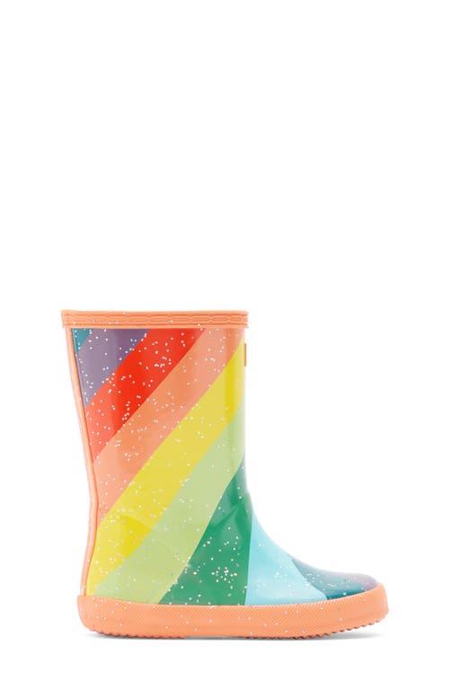 Hunter Kids' Original First Classic Glitter Rain Boot In Optimistic Orange