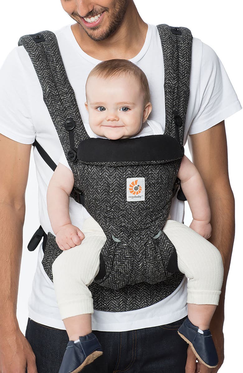 ERGObaby Omni 360 Herringbone Print Baby Carrier, Alternate, color,