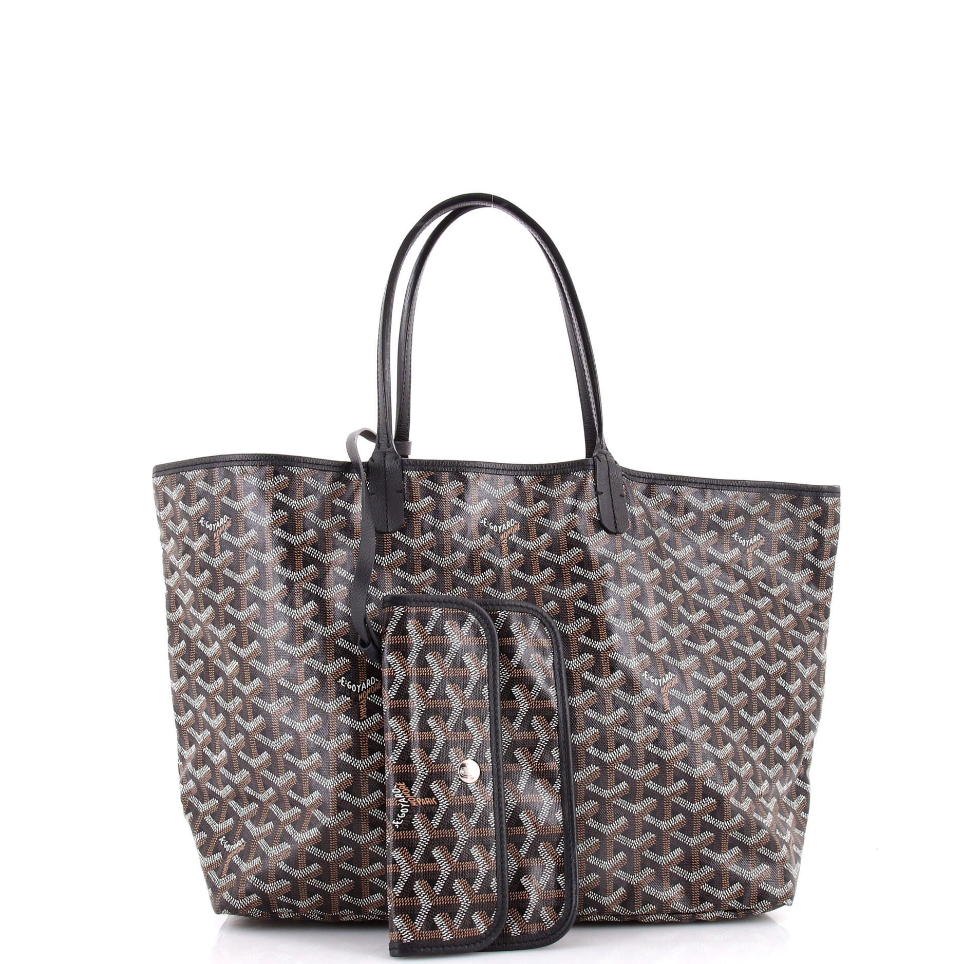 Saint Louis Tote Coated Canvas PM, Alternate, color, Black