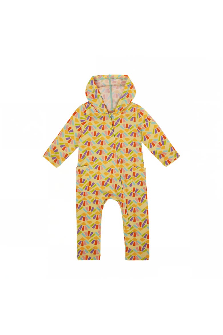Hooded Everyday Romper, Main, color, Radiant Rays
