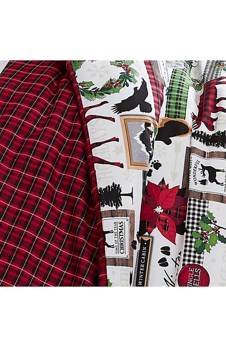 SOUTHSHORE FINE LINENS Merrytown Christmas Oversize Holiday Duvet Set, Alternate, color, Merry Town Christmas