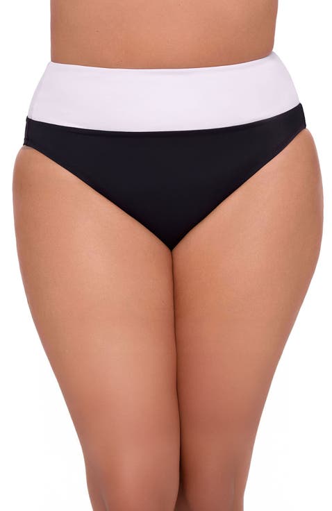 Ultra High Waist Banded Swim Bottoms