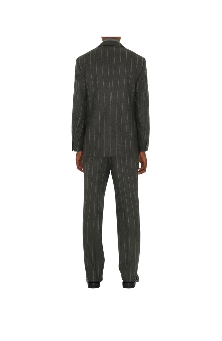 Burberry Pinstriped Wool Tailored Jacket, Alternate, color, 