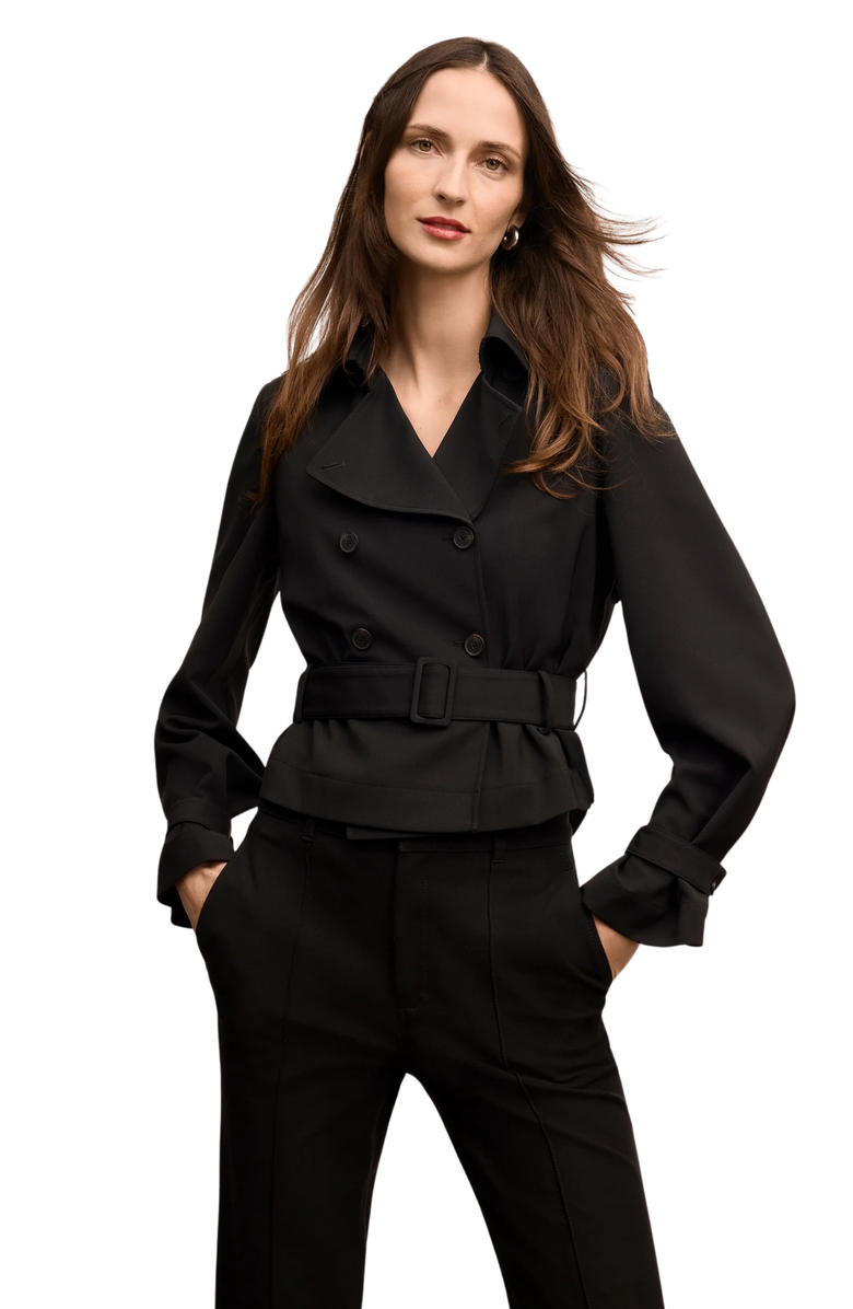 M.M.LaFleur Scotte Air Twill Jacket, Alternate, color, Black