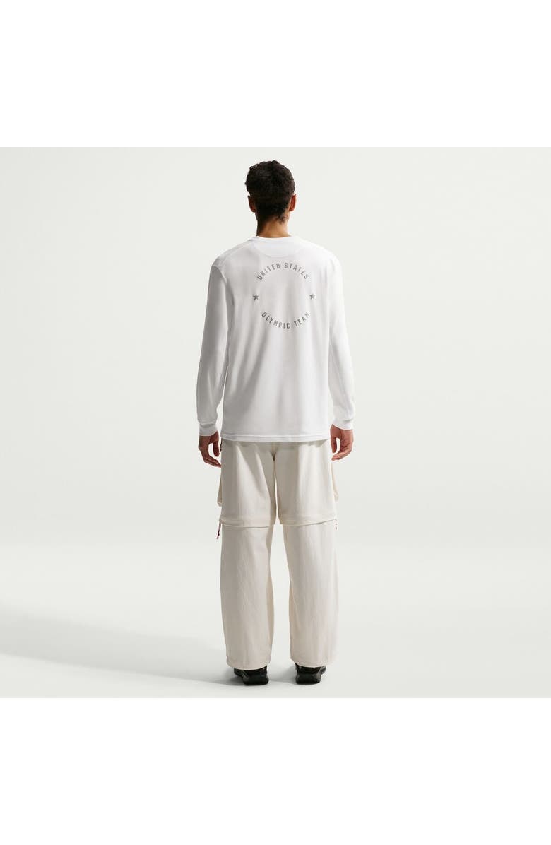 Nike Men's Nike ACG  White Team USA Dri-FIT Primary Logo Long Sleeve T-Shirt, Alternate, color, White