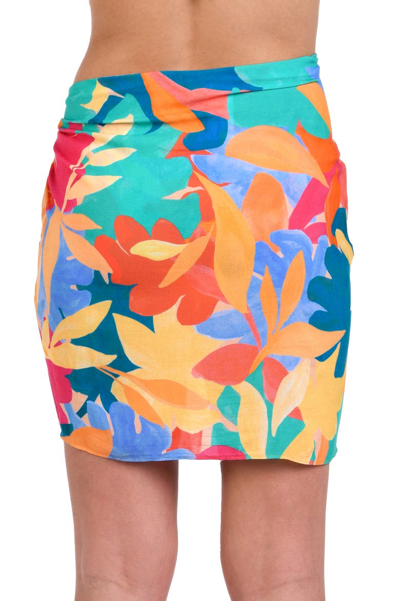 Fantasy Resort Short Cover-Up Pareo, Alternate, color, ORANGE MULTI
