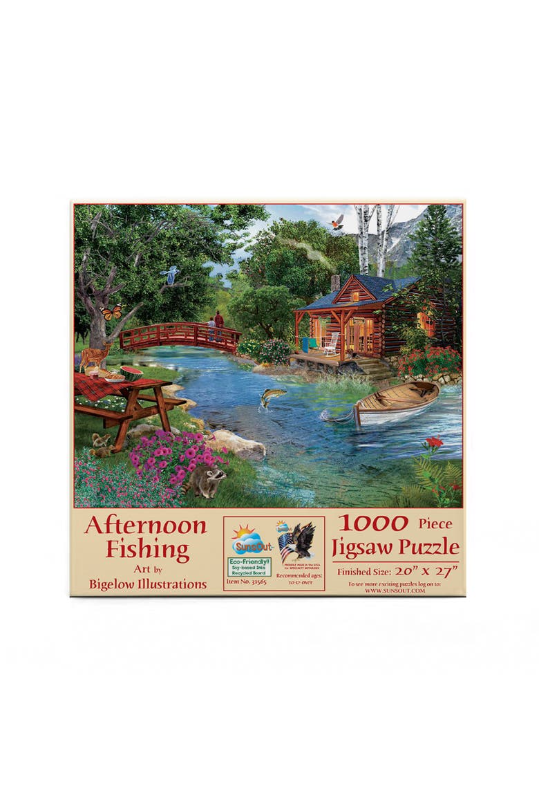 Afternoon fishing 1000 piece Jigsaw Puzzle for Adults, Alternate, color, Multicolor