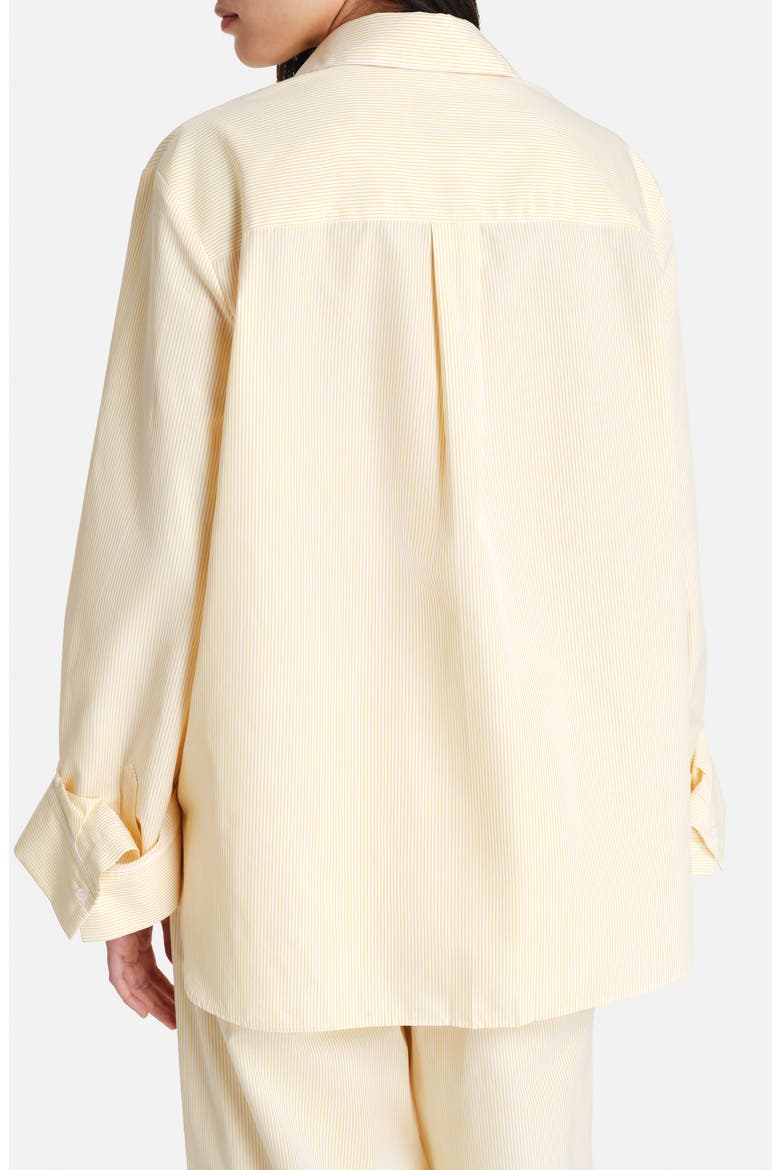 Next Morning Stripe Cotton Button-Up Shirt, Alternate, color, IVORY / YELLOW