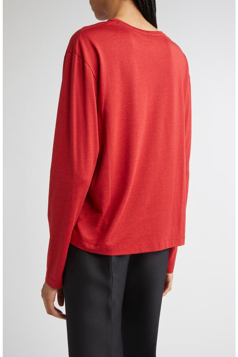 Classic Long Sleeve T-Shirt, Alternate, color, POPPY