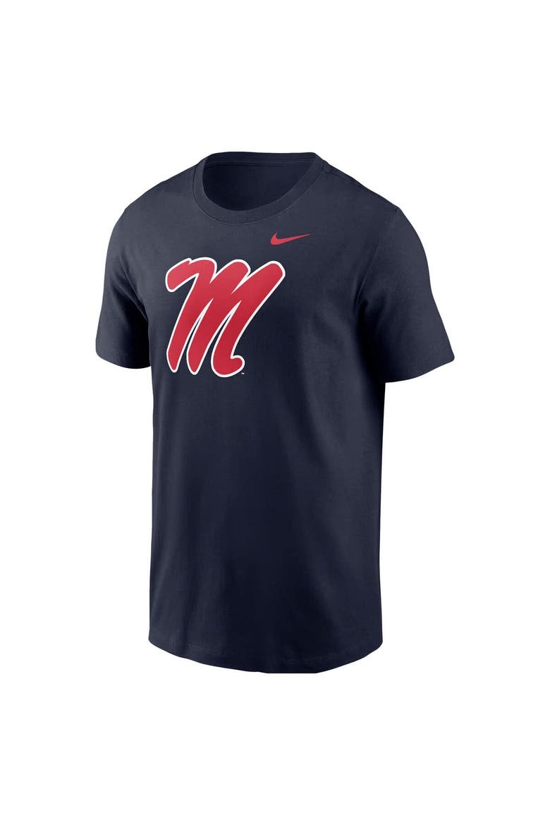 Men's Nike Navy Ole Miss Rebels Logo T-Shirt, Alternate, color, Navy