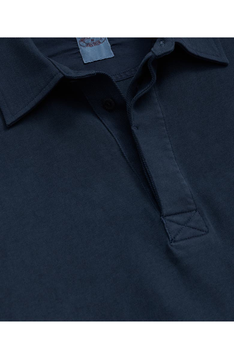 Brooks Brothers Solid Long Sleeve Cotton Rugby Shirt, Alternate, color, 