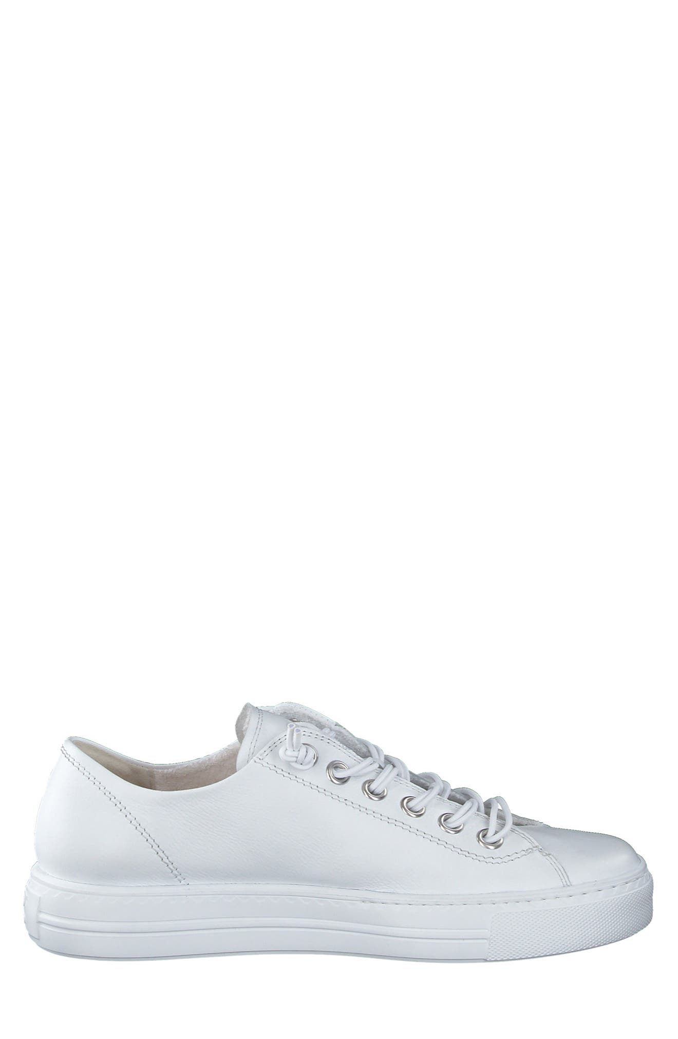Hadley Platform Sneaker, Alternate, color, WHT SILV M