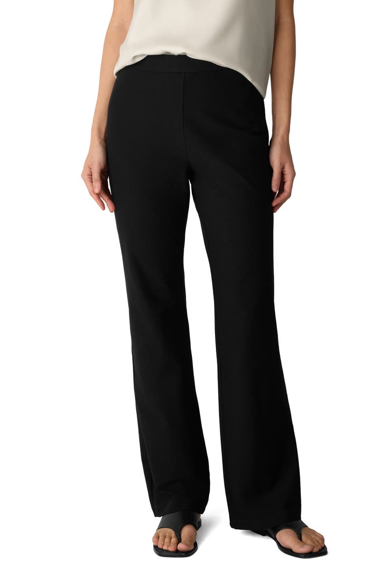 Kick Flare Pants, Main, color, BLACK