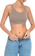 Noody Seamless Smooth Scoop Neck Top