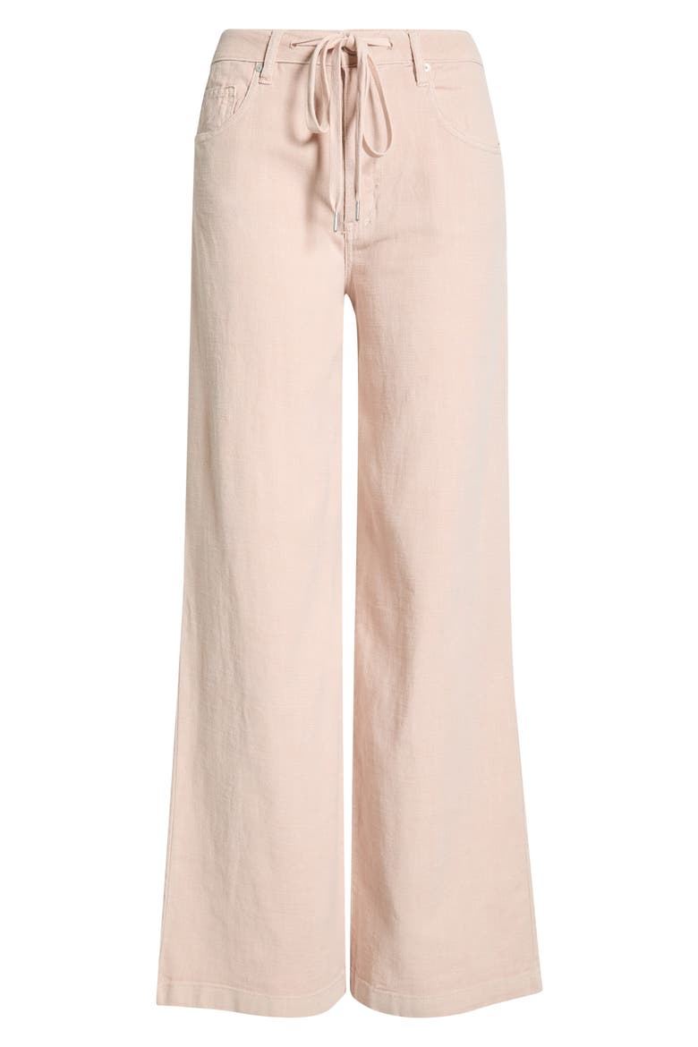 Low Rise Cotton & Linen Pants, Alternate, color, CHILLED ROSE-LIGHT PINK