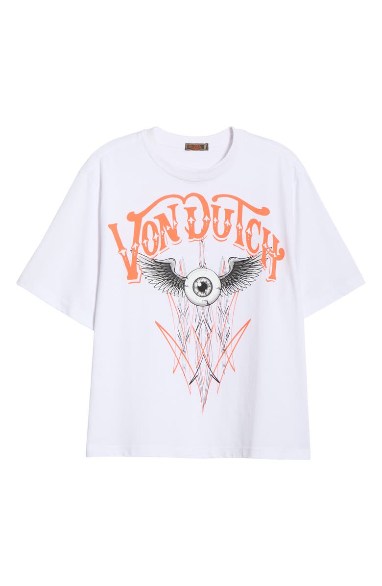 Von Dutch Graphic T-Shirt, Alternate, color, Bright White