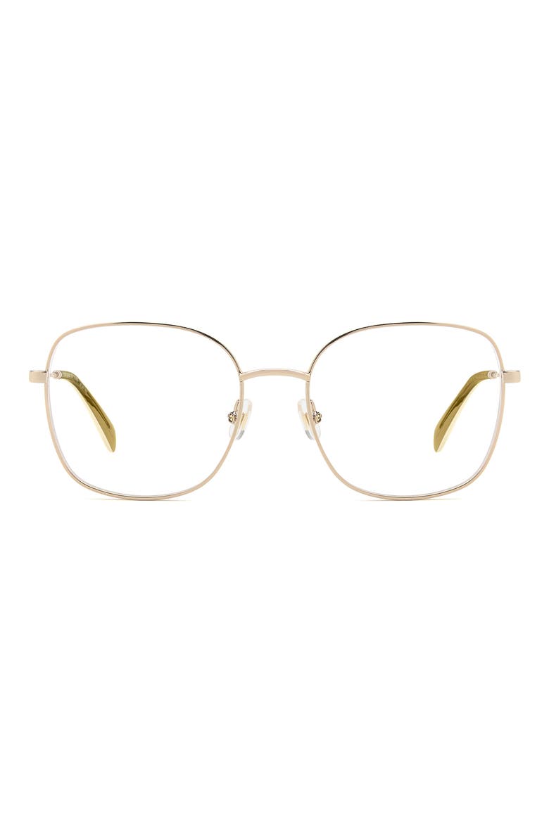 josee 53mm square reading glasses, Main, color, YELLOW