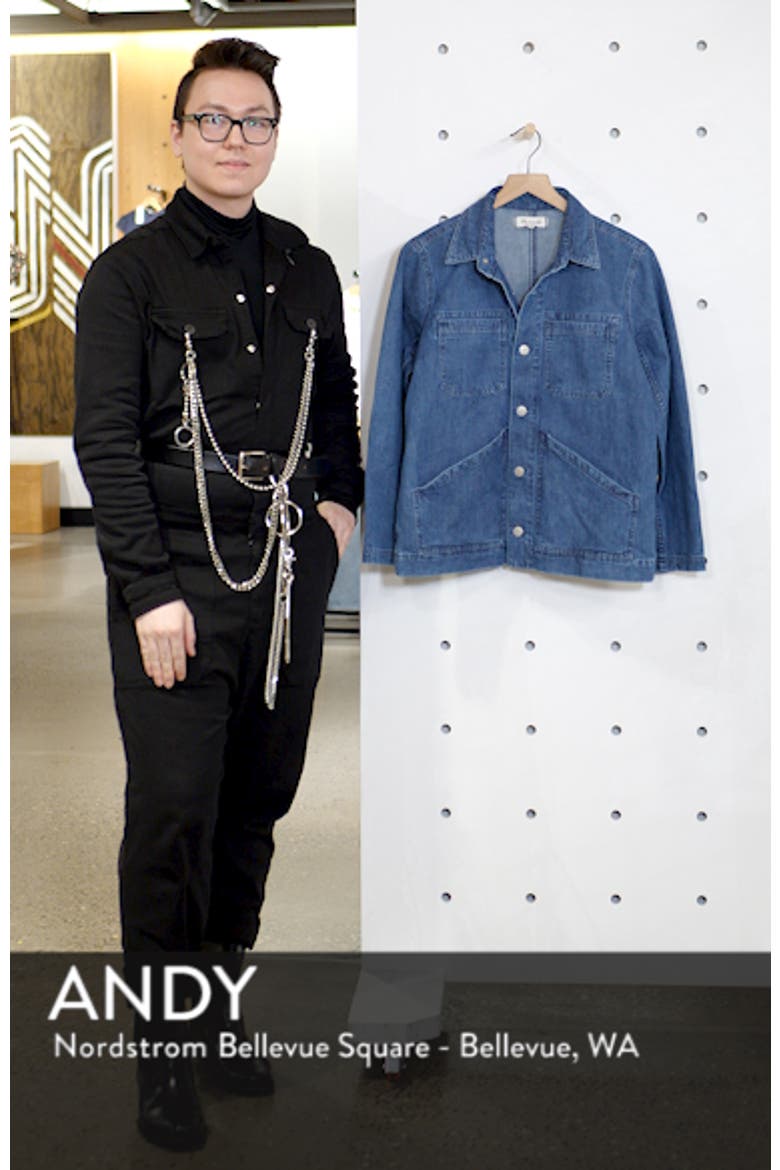 Denim Patch Pocket Chore Coat video