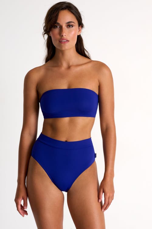 Shan Timess High-rise Bikini Bottom In Blue
