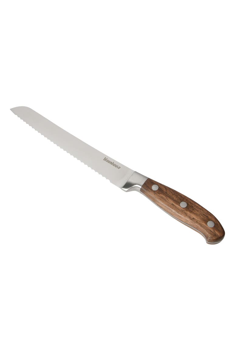German Steel Bread Knife, Alternate, color, Natural Wood