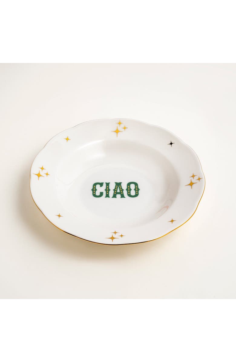 Zsa Zsa Zsu Emet Porcelain Supplate With Gold Rim 9 In, Alternate, color, 