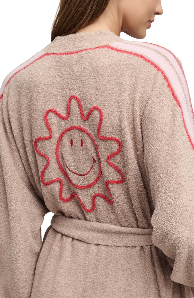 Barefoot Dreams<sup>®</sup> CozyChic Lite<sup>™</sup> Smiley Sun Robe, Alternate, color, Willow Multi