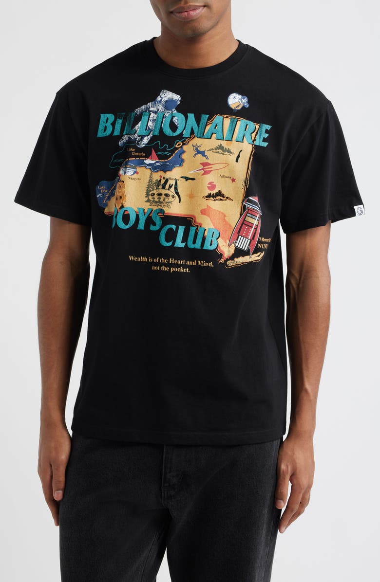 Billionaire Boys Club BB NY Cotton Graphic T-Shirt, Main, color, Black