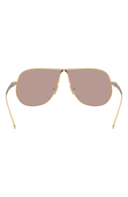 Miu Miu 66mm Oversize Pilot Sunglasses In Brown