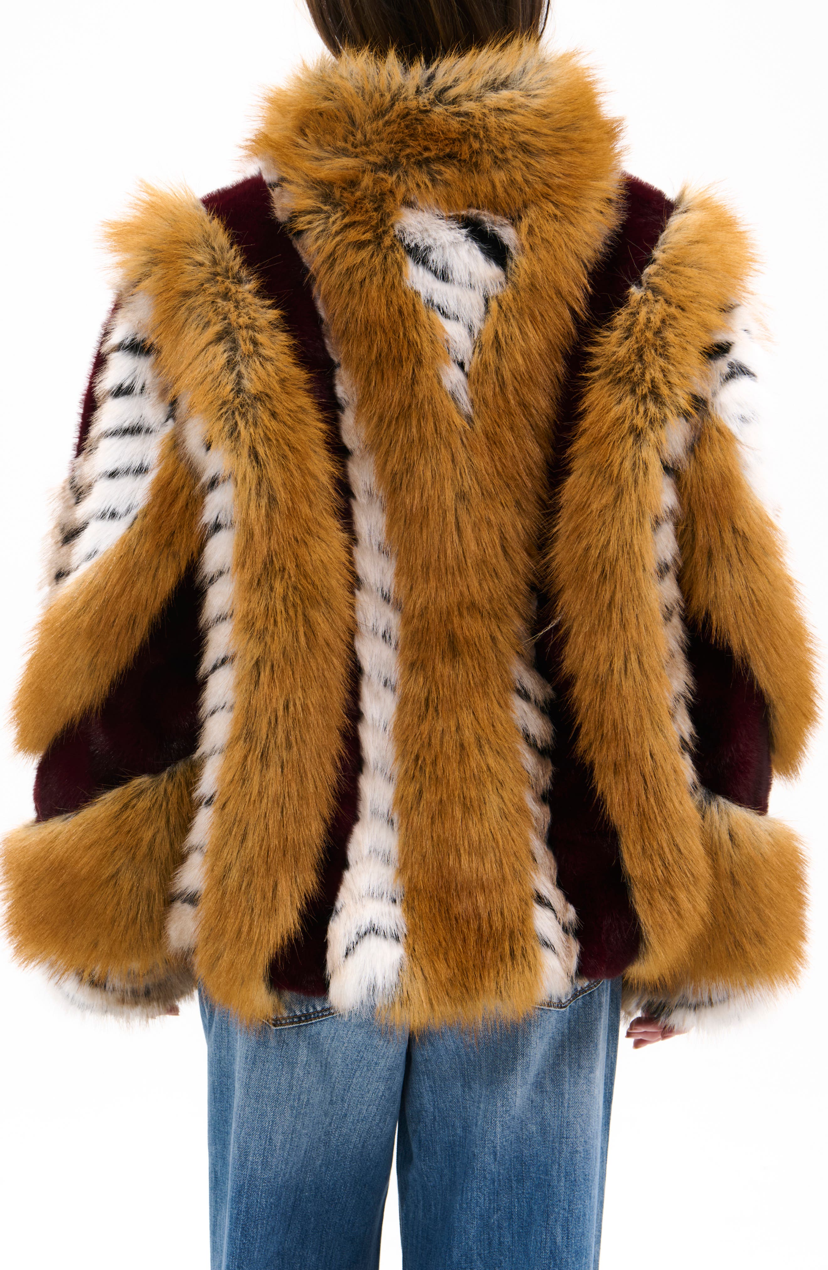 Mixed Faux Fur Coat - image 2