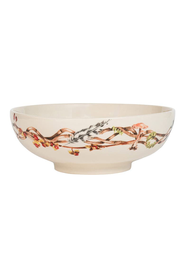 Forest Walk Serving Bowl, Alternate, color, CAF AU LAIT
