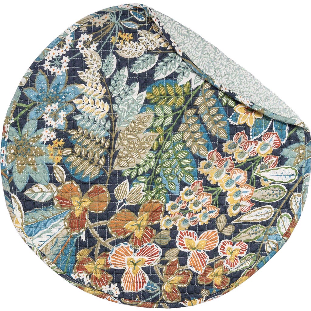 Carol & Frank Posy Round Placemats Set Of 4 In Multi