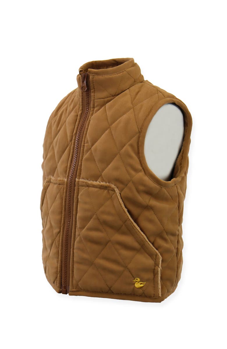 Widgeon Classic Zip Quilted Barn Vest, Alternate, color, Caramel