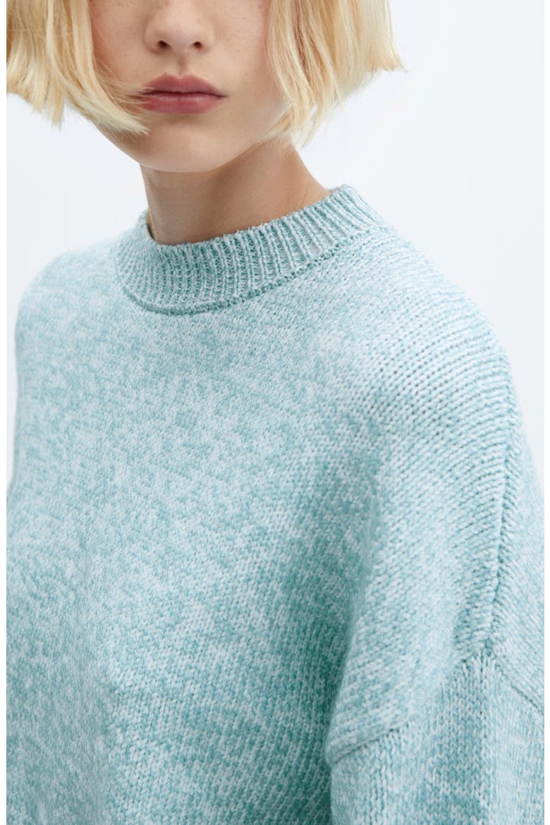 Drop Shoulder Crop Sweater, Alternate, color, SKY BLUE