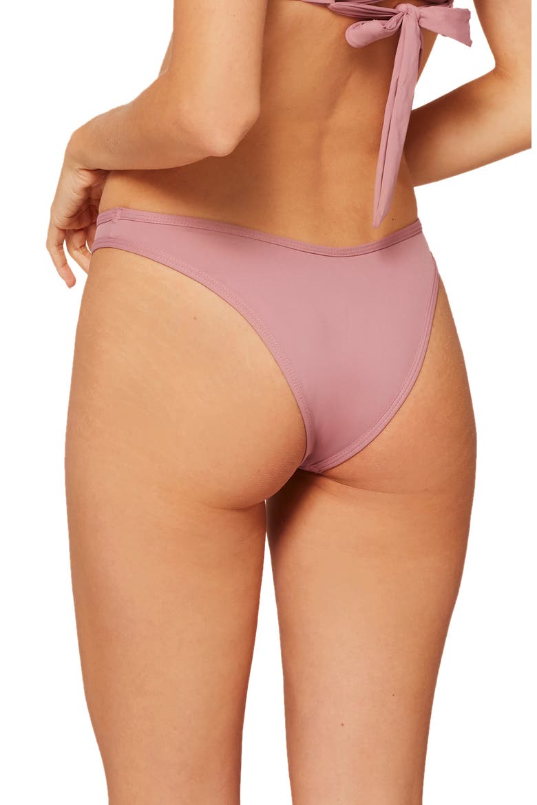 L Space Whiplash Bikini Bottoms, Alternate, color, NOSTALGIA ROSE