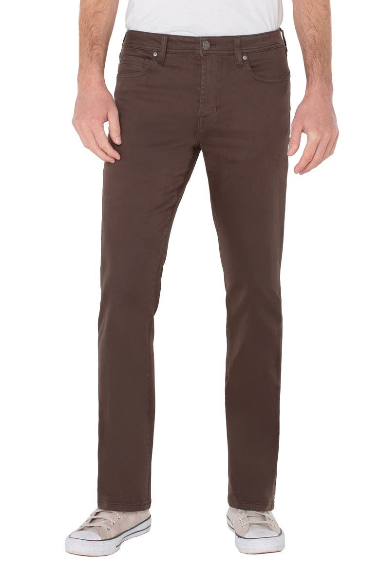 Kingston Modern Straight Leg Jeans (Nordstrom Exclusive), Main, color, CHOCOLATE BROWN