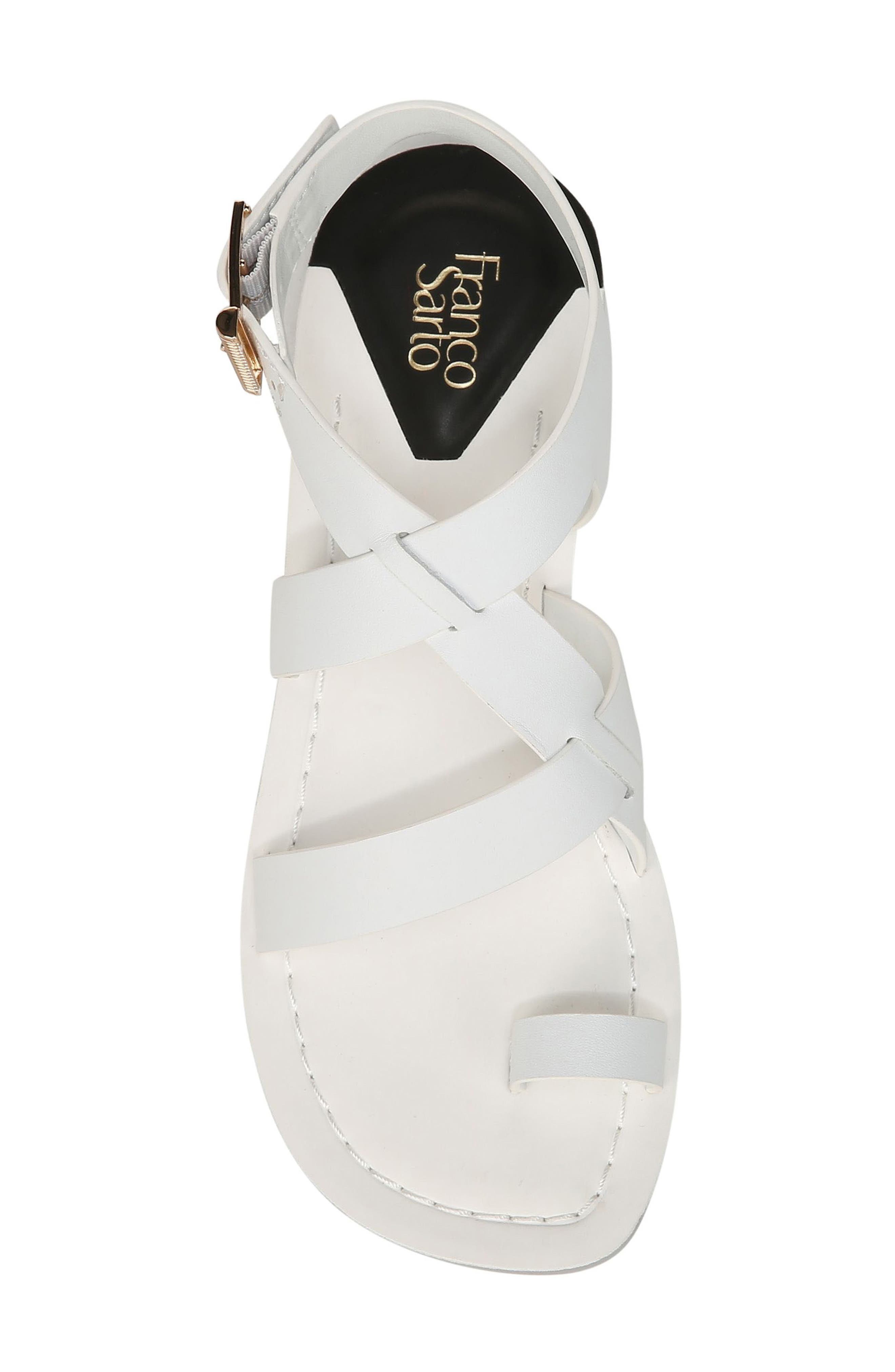 Ina Toe Loop Sandal, Alternate, color, WHITE