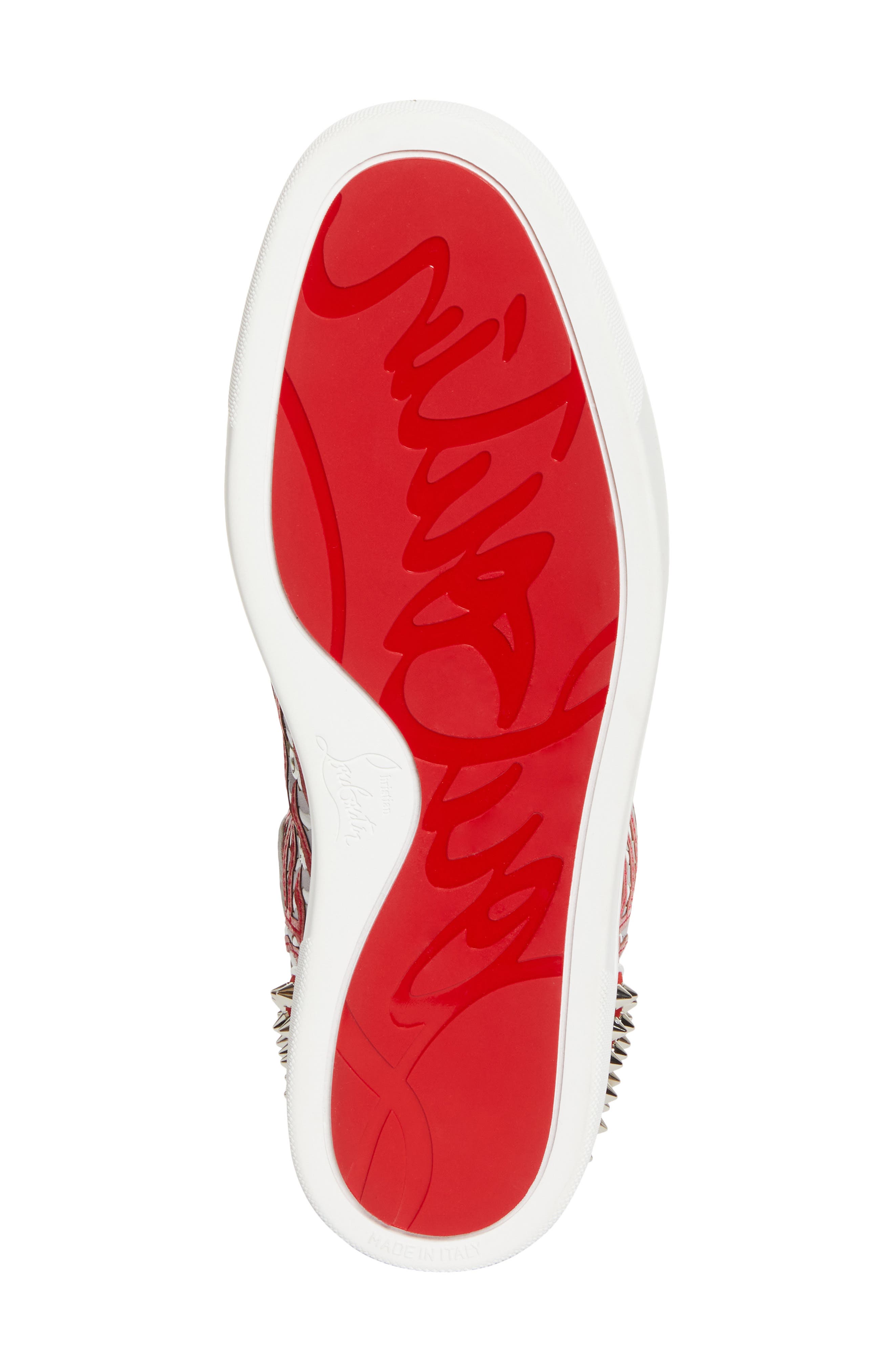 Christian Louboutin Louis No Limit Embellished High Top Sneaker, Alternate, color, Version Multi Loubi