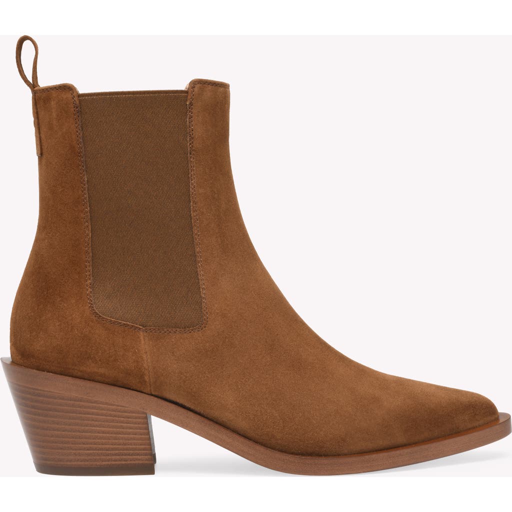 Gianvito Rossi Wylie Suede Ankle Boots In Brown