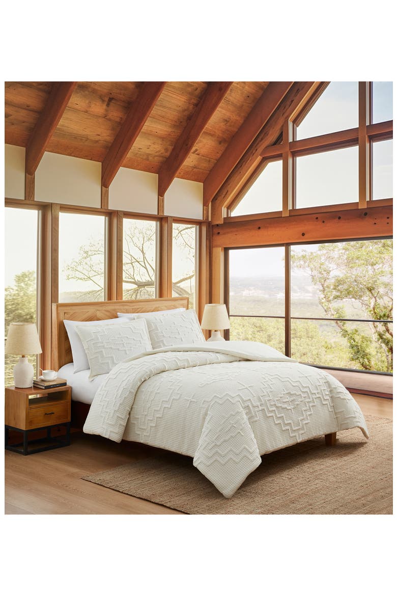 Kiva Steps Comforter & Pillow Sham Set, Alternate, color, IVORY