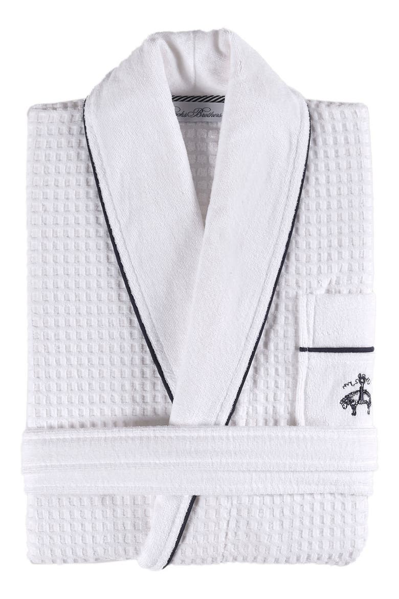 Cotton Waffle Terry Robe, Main, color, WHITE