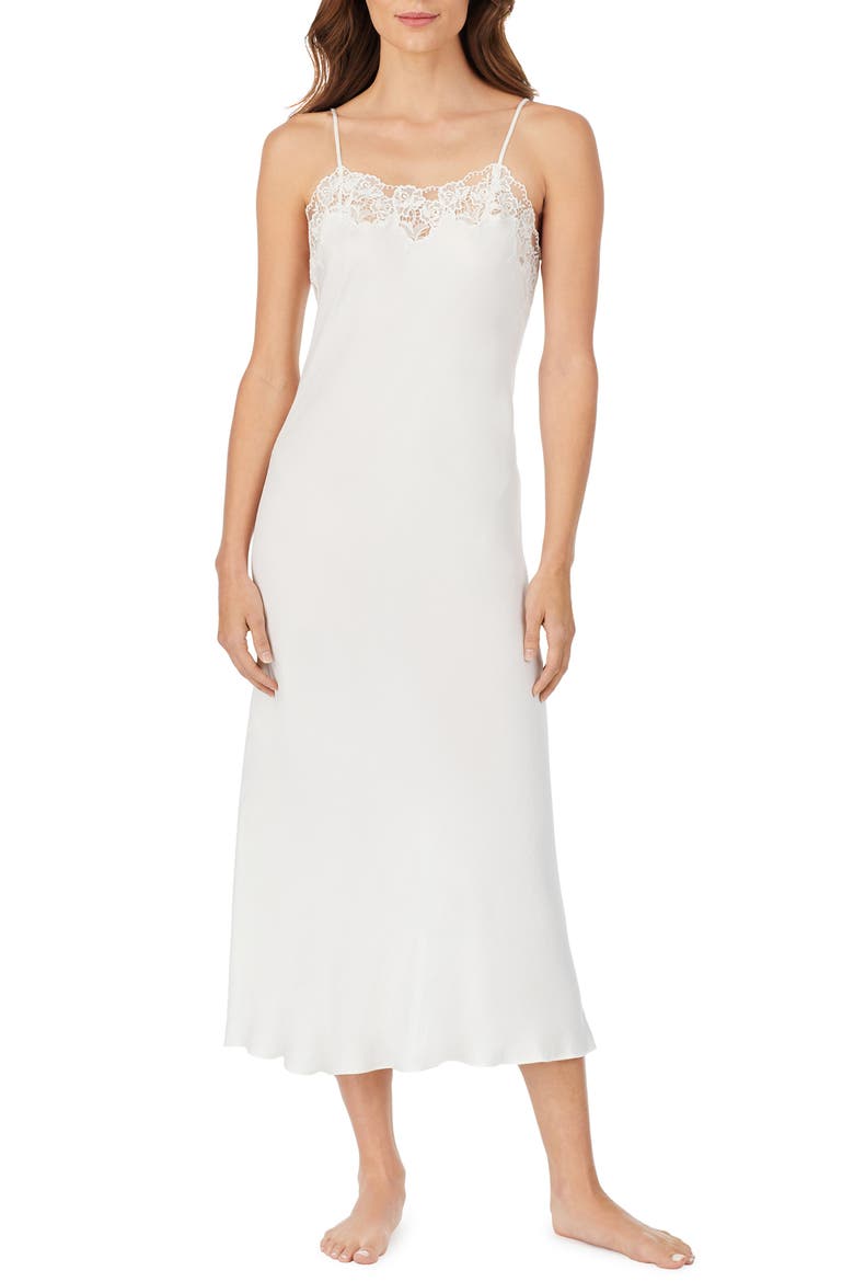Ballet Satin Nightgown, Main, color, WINTER WHITE